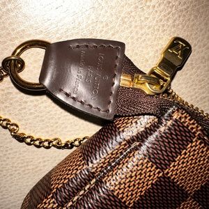 Authentic Louis Vuitton Mini Pochette Damier Ebene